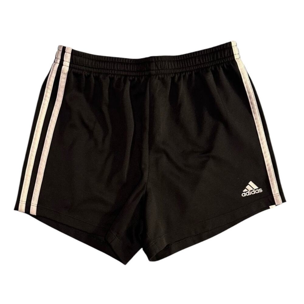 Adidas Girls Size L (14) Black and White Athletic Shorts
